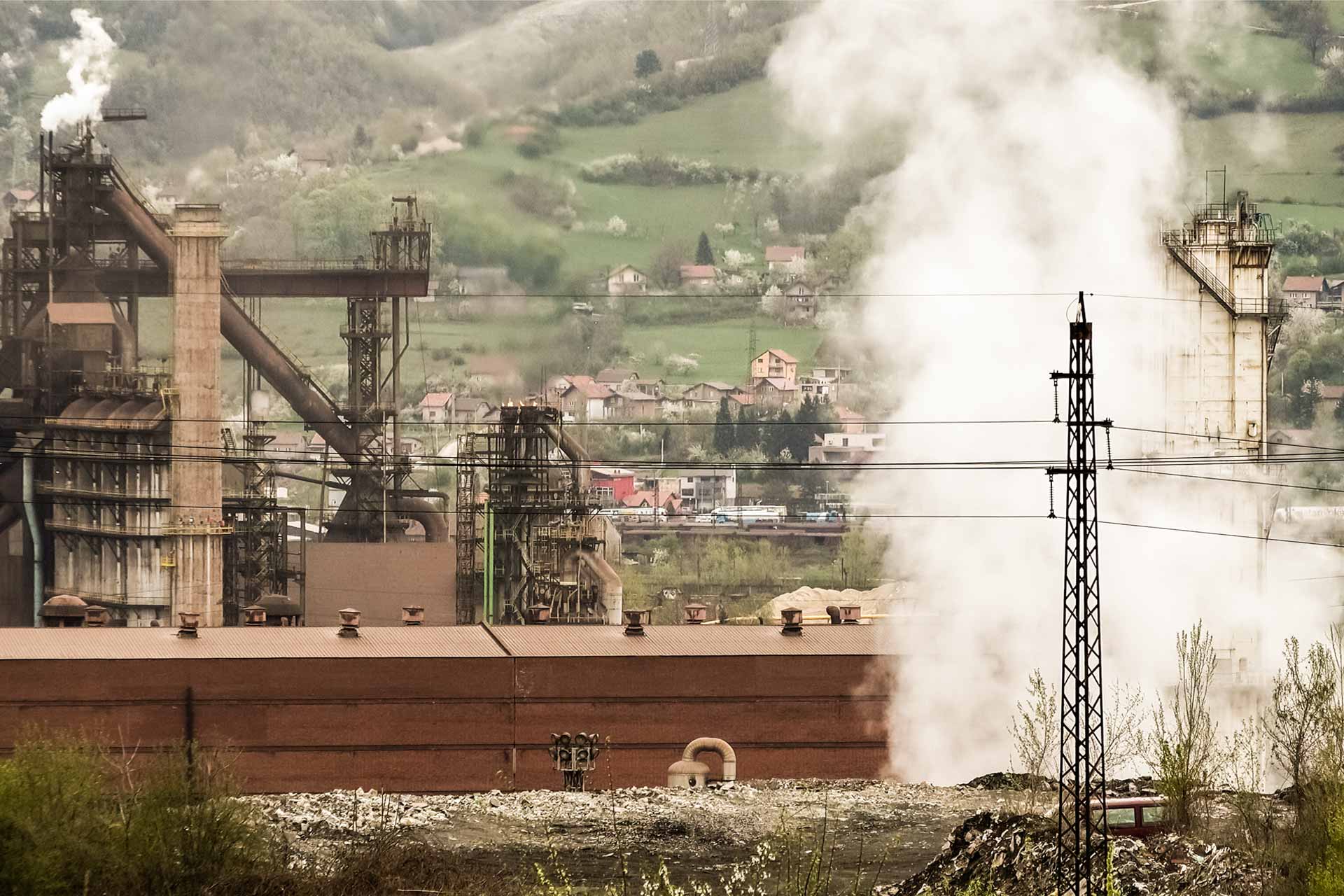 A part of ArcelorMittal's steelworks